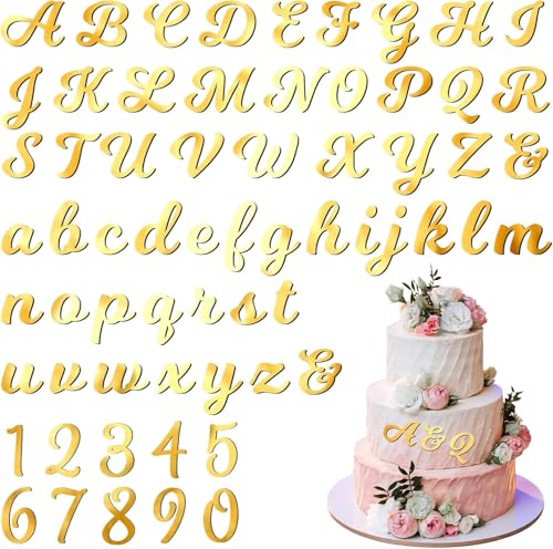 64 PCS Buchstaben Tortendeko Tortendeko Zahlen, Spiegel Zahlen 0-9 und A-Z Großbuchstaben Kleinbuchstaben, Acryl Personalisierte Kuchen Deko für Geburtstag Hochzeit Jubiläum Babyparty, Gold 64 PCS Buchstaben Tortendeko Tortendeko Zahlen, Spiegel Zahlen 0-9 und A-Z Großbuchstaben Kleinbuchstaben, Acryl Personalisierte Kuchen Deko für Geburtstag Hochzeit Jubiläum Babyparty, Gold von YIZHIXIANGQ