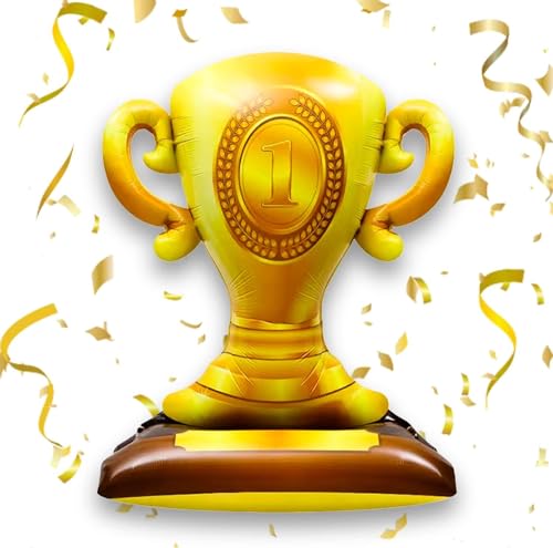 Trophäenballon, Folienballon Pokal, Champion Balloon, Helium Ballon Pokal, Ballon d'Or Pokal, Ballon Pokal, Geeignet für Sporttreffen und Partydekorationen zum Thema Fußball und Basketball Trophäenballon, Folienballon Pokal, Champion Balloon, Helium Ballon Pokal, Ballon d'Or Pokal, Ballon Pokal, Geeignet für Sporttreffen und Partydekorationen zum Thema Fußball und Basketball von YIZHIXIANGQ