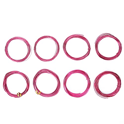 Aluminiumschmuck Draht DIY BRÜFUNG VON Dunkelvioletten 8 Brötchen 0,6-3 mm von YIZISECCE