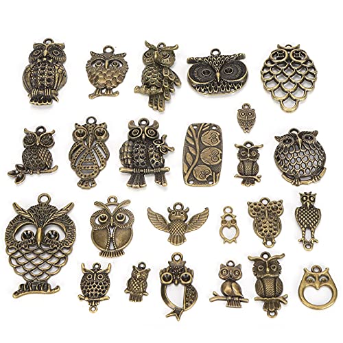 Für Alloy 24PCS -Schmuckzubehör Bronze -Eule gemischte Modelle Anhänger für DIY -Handwerksbedarf Für Alloy 24PCS -Schmuckzubehör Bronze -Eule gemischte Modelle Anhänger für DIY -Handwerksbedarf von YIZISECCE