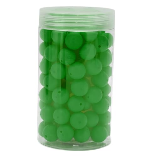 Silikonkügelchen Bulk lebendige Farben DIY Crafts 105pcs für Armband Halskette (Grün) von YIZISECCE