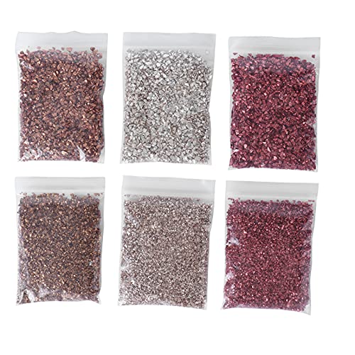 Unregelmäßige Glasspäne zerkleinerte Glasdiendekoration funkelnder Glas Glitzerform Form für das Handwerk von Wohnkultur von YIZISECCE