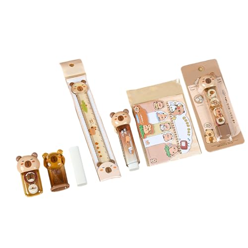 1 Set Lernbox Anspitzer Tier Schreibwaren Set Radiergummi Korrekturband Lineal Haftnotizen Schulbedarf 1 Set Lernbox Anspitzer Tier Schreibwaren Set Radiergummi Korrekturband Lineal Haftnotizen Schulbedarf von YIZITU
