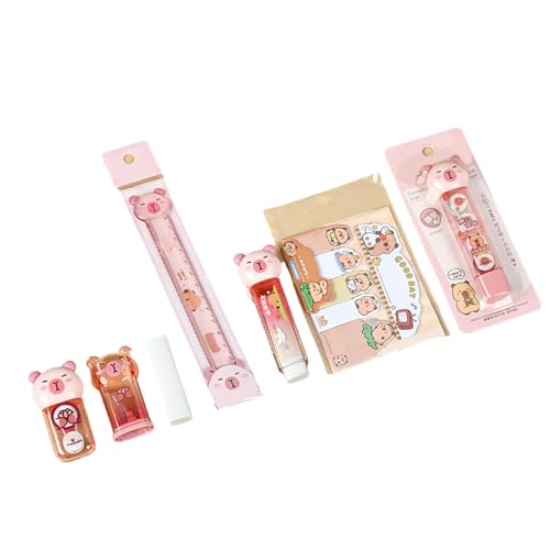 1 Set Lernbox Anspitzer Tier Schreibwaren Set Radiergummi Korrekturband Lineal Haftnotizen Schulbedarf 1 Set Lernbox Anspitzer Tier Schreibwaren Set Radiergummi Korrekturband Lineal Haftnotizen Schulbedarf von YIZITU