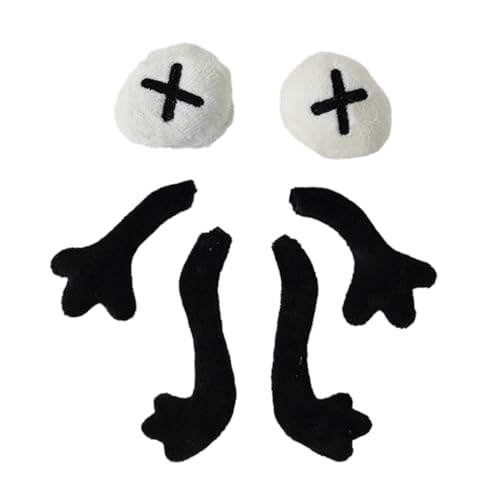 1 Set gefüllte Applikationen in Augapfel-/Gliedmaßenform, Applikationen für Hüte, Kleidung, Nähflicken, handgefertigte Kopfbedeckung, Haarspangen, Zubehör, Flicken für Kleidung, Flicken für Jacken 1 Set gefüllte Applikationen in Augapfel-/Gliedmaßenform, Applikationen für Hüte, Kleidung, Nähflicken, handgefertigte Kopfbedeckung, Haarspangen, Zubehör, Flicken für Kleidung, Flicken für Jacken von YIZITU