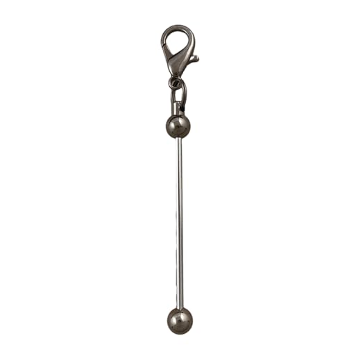 1 x Perlen-Metall-Schlüsselanhänger mit Karabinerverschluss für Schmuckherstellung, Auto, Schlüsselanhänger, Tasche, Rucksack, Dekoration 1 x Perlen-Metall-Schlüsselanhänger mit Karabinerverschluss für Schmuckherstellung, Auto, Schlüsselanhänger, Tasche, Rucksack, Dekoration von YIZITU
