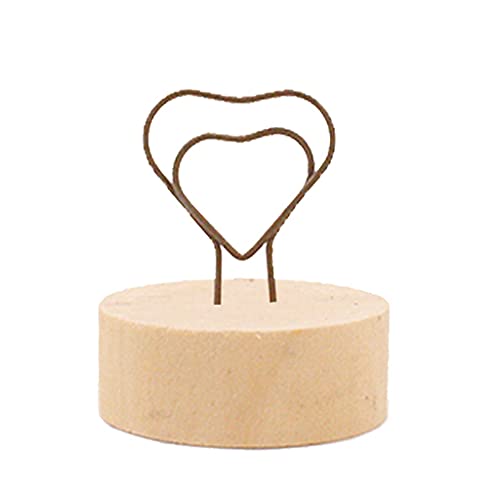 10 Stück/Packung, stilvolle, ausgehöhlte Tischnummernhalter, Memo-Fotoclip mit rutschfester runder Holzbasis, Partyzubehör 10 Stück/Packung, stilvolle, ausgehöhlte Tischnummernhalter, Memo-Fotoclip mit rutschfester runder Holzbasis, Partyzubehör von YIZITU