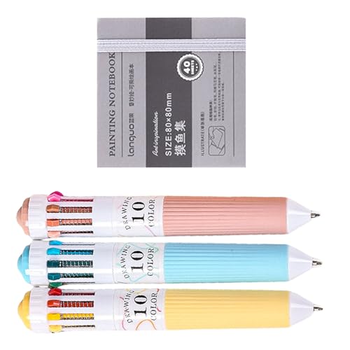 10-in-1 mehrfarbiger Kugelschreiber, 0,8 mm, farbiger Kugelschreiber, Schulbedarf für Tagebuch, Klassenzimmer, Büro, künstlerische Verwendung 10-in-1 mehrfarbiger Kugelschreiber, 0,8 mm, farbiger Kugelschreiber, Schulbedarf für Tagebuch, Klassenzimmer, Büro, künstlerische Verwendung von YIZITU