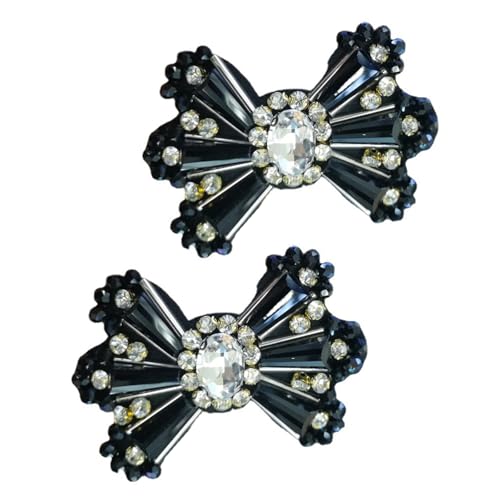 2 x Schleifen-Aufnäher, Strass, Schleifen, Applikation, schöne Aufnäher für Broschen, Taschen, Kleidung 2 x Schleifen-Aufnäher, Strass, Schleifen, Applikation, schöne Aufnäher für Broschen, Taschen, Kleidung von YIZITU