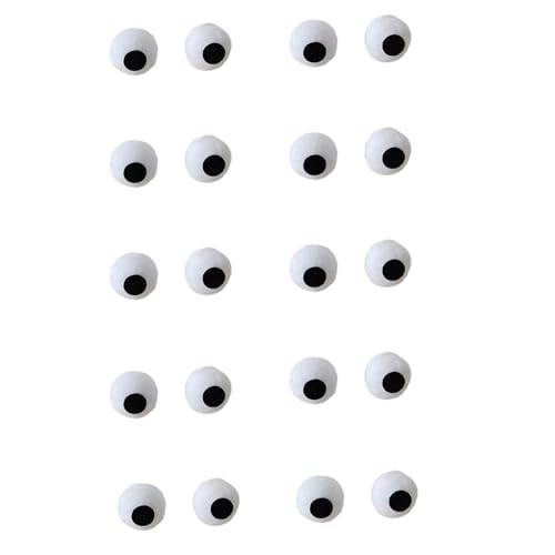 20/10 Stück Augen/Mund Form gepolsterte Applikationen Patches Handwerk Spielzeug Kleidung Nähen Frau Haarspange Zubehör Patches für Kleidung Patches für Jacken von YIZITU