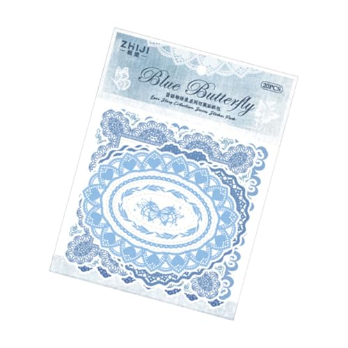 20 Blatt dekorative Aufkleber Querformat Aufkleber Retro Schreibwaren Scrapbook Journaling für Kinder 20 Blatt dekorative Aufkleber Querformat Aufkleber Retro Schreibwaren Scrapbook Journaling für Kinder von YIZITU