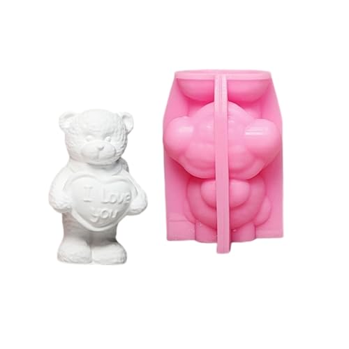 3D Bären Figur Silikonformen Für Epoxidharz Kerzenseife Herstellen Fondant Silikonformen Für Schokoladenkuchen Baing von YIZITU
