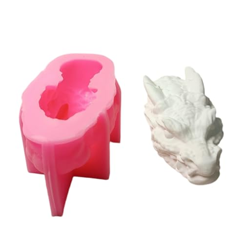 3D-Drachenkopf-Silikonformen für Seife, Schokolade, Süßigkeiten, Gips, Dekoration, temperaturbeständige Epoxidharz-Formen von YIZITU
