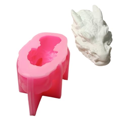 3D Dragon Head Silikonformen Für Epoxidharz Kerzenseife Gipsdekoration Fondant Silikonformen Für Schokoladener von YIZITU