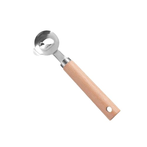 3er-Pack Küchenhelfer-Set für Kakteen, Edelstahlschäler mit glattem Holzgriff und gerilltem Design, ergonomisches Kaktusrücken-Entfernungswerkzeug zum Kochen von YIZITU