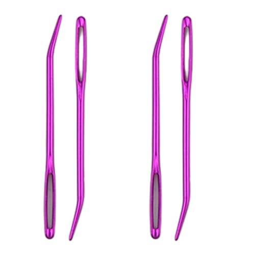 4-teiliges Aluminium-Nähnadel-Set mit großen Ösen, Nähnadel für Kinder, 67 mm, 6,6 cm, Handnähnadel, Lernnadel, großes Öhr 4-teiliges Aluminium-Nähnadel-Set mit großen Ösen, Nähnadel für Kinder, 67 mm, 6,6 cm, Handnähnadel, Lernnadel, großes Öhr von YIZITU