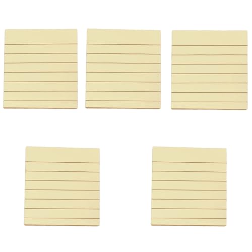 5 x farbige Haftnotizen, liniert, schöne Notizblöcke, Notizblock, einfache Notizblöcke, Schule, Bürobedarf von YIZITU