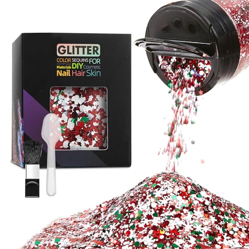 50 g Schneeflocke, fließender Sand, Weihnachts-Schneeflocken-Schleim, Charm, fließende Pailletten für Handwerk und Dekorationen, Schmuckherstellung 50 g Schneeflocke, fließender Sand, Weihnachts-Schneeflocken-Schleim, Charm, fließende Pailletten für Handwerk und Dekorationen, Schmuckherstellung von YIZITU