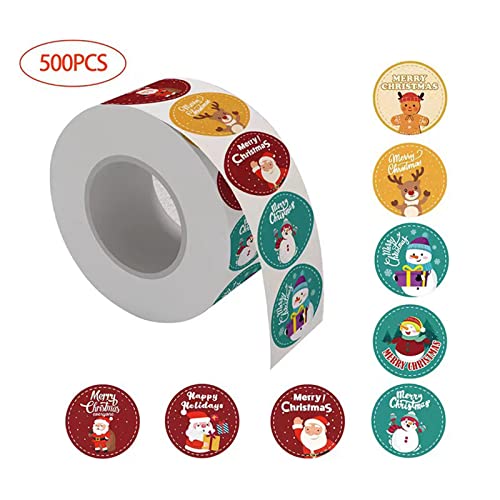 500 Stück Wrap Aufkleber Weihnachten Etiketten Selbstklebend Versiegelung Aufkleber für Tüte Candy Bag Dekoration 500 Stück Wrap Aufkleber Weihnachten Etiketten Selbstklebend Versiegelung Aufkleber für Tüte Candy Bag Dekoration von YIZITU