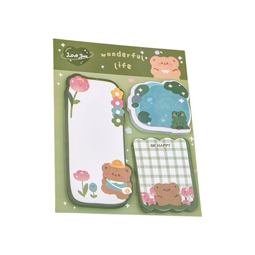 60 Blatt lustige Tiernotizblock Haftnotizen Papier Pocket Memo Pad Erinnerung auf Buch Journal Notizbuch Planer Kalender Tier Haftnotizen von YIZITU