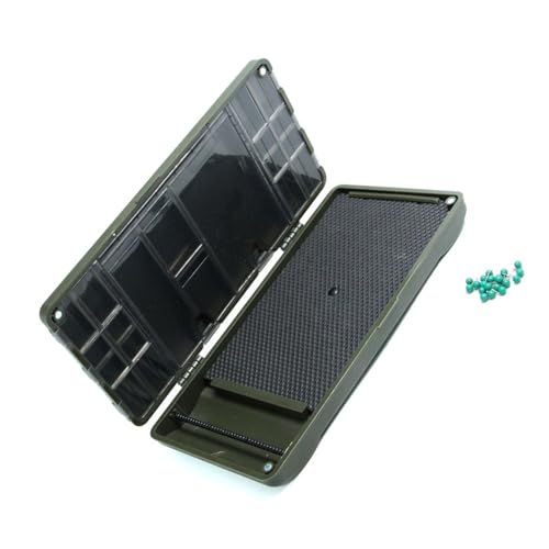 Angelausrüstungsbox, Angelschnurhaken, Aufbewahrungskoffer, mehrere Fächer, Behälterbox, sicherer Magnetverschluss, tragbare Angelbox mit Trennwänden Angelausrüstungsbox, Angelschnurhaken, Aufbewahrungskoffer, mehrere Fächer, Behälterbox, sicherer Magnetverschluss, tragbare Angelbox mit Trennwänden von YIZITU