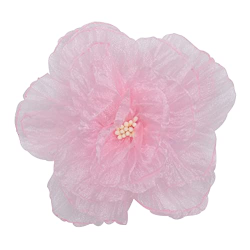 Band Vintage Organza-Spitze Blume Gazeband brennende Besätze Blume für Applikationen Nähen Handwerk Hochzeitskleid weiße Spitze Blume Verzierungen von YIZITU