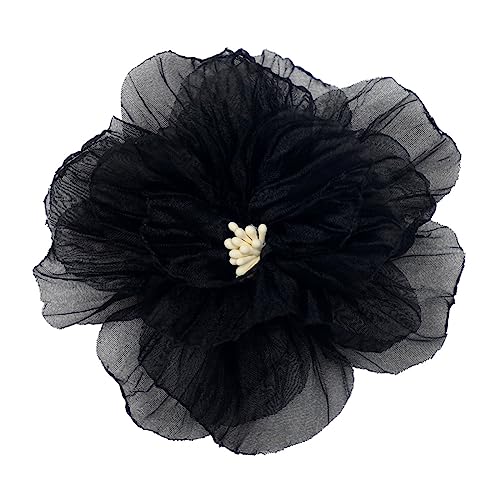 Band Vintage Organza-Spitze Blume Gazeband brennende Besätze Blume für Applikationen Nähen Handwerk Hochzeitskleid weiße Spitze Blume Verzierungen von YIZITU