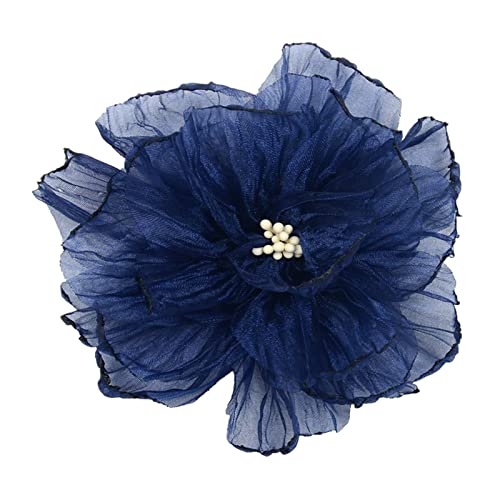 Band Vintage Organza-Spitze Blume Gazeband brennende Besätze Blume für Applikationen Nähen Handwerk Hochzeitskleid weiße Spitze Blume Verzierungen von YIZITU
