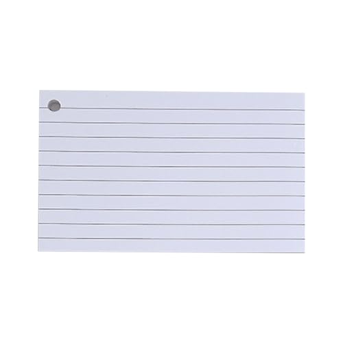 Blanko-Karteikarten, liniert, mit Binderingen, Lernnotizen, Präsentationskarten, ideal für Schule, Lernen, linierte Karten mit Binderingen, Lernkarten, Vokabelkarten für Schüler Blanko-Karteikarten, liniert, mit Binderingen, Lernnotizen, Präsentationskarten, ideal für Schule, Lernen, linierte Karten mit Binderingen, Lernkarten, Vokabelkarten für Schüler von YIZITU