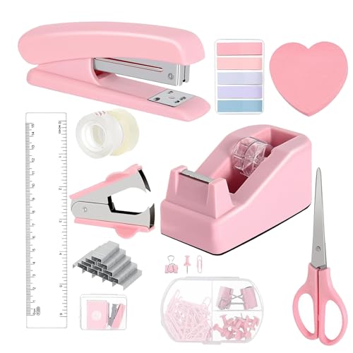 Büroartikel Set Stapler Schere Stapelentferner Klebeband Spender Schreibtisch Set Kleber Notizen Schreibwarenzubehör Für Schulschreibbandspender Stapler Office Item Staple Remover Accessoires Büroartikel Set Stapler Schere Stapelentferner Klebeband Spender Schreibtisch Set Kleber Notizen Schreibwarenzubehör Für Schulschreibbandspender Stapler Office Item Staple Remover Accessoires von YIZITU