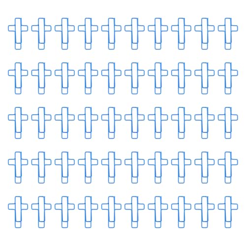 Büroklammern in Kreuzform, kleine Lesezeichen, Planer-Clips, Tagebuch, Papier, Bürobedarf, 50 Stück Büroklammern in Kreuzform, kleine Lesezeichen, Planer-Clips, Tagebuch, Papier, Bürobedarf, 50 Stück von YIZITU