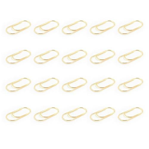Bunte Büroklammern, 50 mm, große Metall-Büroklammer-Aktenhalter, Clip, Metall-Lesezeichen zum Binden von Dateien, Dokumenten, Schulaufgaben, 20 Stück Bunte Büroklammern, 50 mm, große Metall-Büroklammer-Aktenhalter, Clip, Metall-Lesezeichen zum Binden von Dateien, Dokumenten, Schulaufgaben, 20 Stück von YIZITU