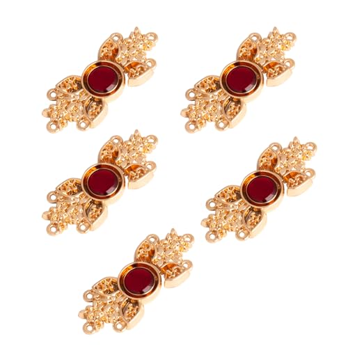 Chinesische Cheongsam-Schnalle, traditionelle Schleifenknöpfe, Handarbeit, Kleidung, Dekorationen, Kleider, 5 Stück Chinesische Cheongsam-Schnalle, traditionelle Schleifenknöpfe, Handarbeit, Kleidung, Dekorationen, Kleider, 5 Stück von YIZITU