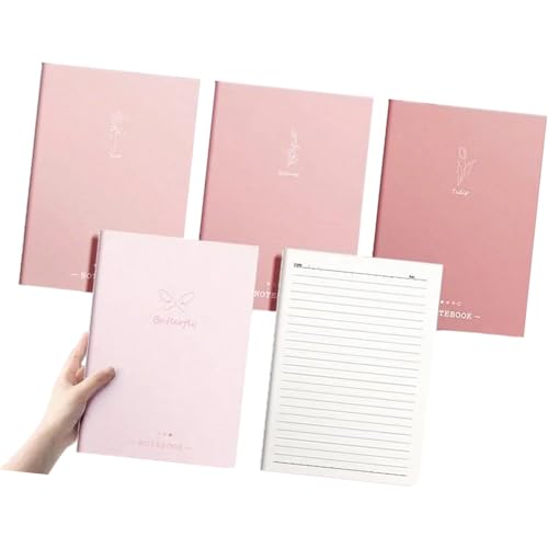 College-Notizbuch, liniert, 80 Seiten, liniert, 17,8 x 25,4 cm, große Notizblöcke zum Schreiben, Notizen, professioneller Planer, 4 Stück von YIZITU