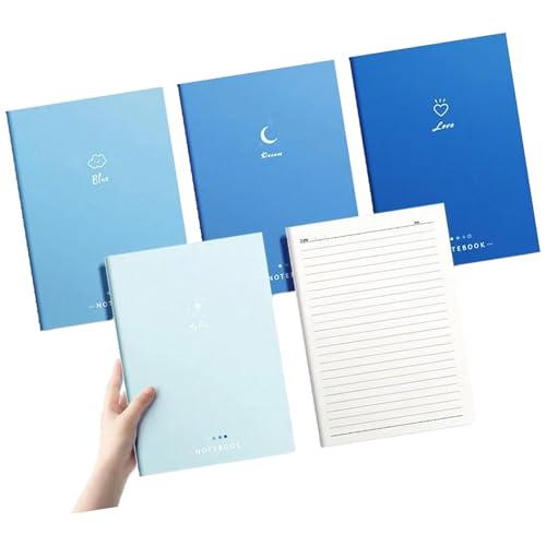 College-Notizbuch, liniert, 80 Seiten, liniert, 17,8 x 25,4 cm, große Notizblöcke zum Schreiben, Notizen, professioneller Planer, 4 Stück von YIZITU