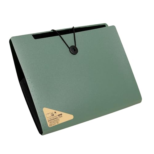 Eine Aufbewahrungstasche für 4 Dokumente, mehrschichtig, Akkordeons, Dokumenten-Organizer, Fächermappe mit elastischem Verschluss Eine Aufbewahrungstasche für 4 Dokumente, mehrschichtig, Akkordeons, Dokumenten-Organizer, Fächermappe mit elastischem Verschluss von YIZITU