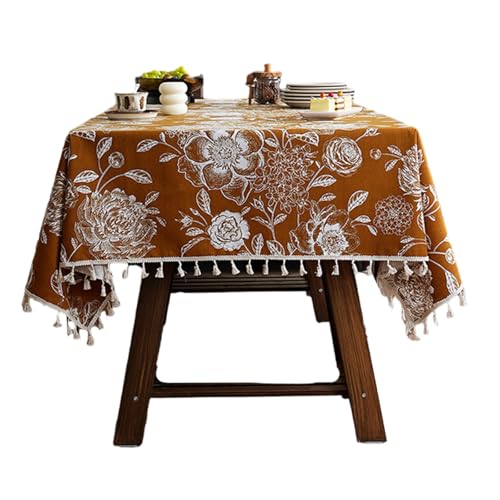 Elegante Blumen Tischdecke Vintage Styles Wasserfeste Polyester Home Dekoration Waschbarer Tischabdeckung Elegante Blumen Tischdecke Vintage Styles Wasserfeste Polyester Home Dekoration Waschbarer Tischabdeckung von YIZITU
