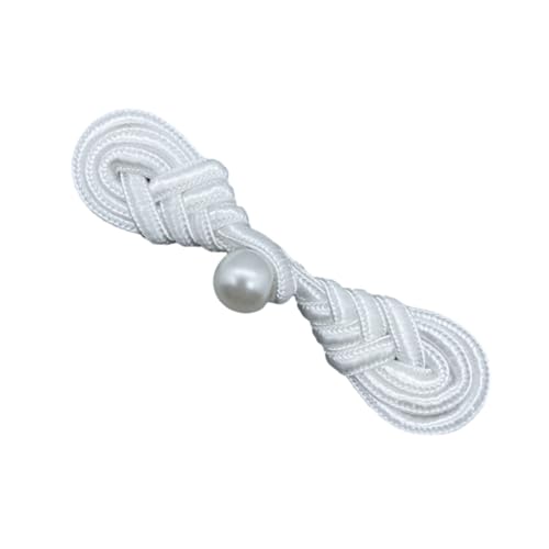 Eleganter Frosch-Knopf für traditionelle chinesische Kleidung, Handarbeit, Accessoires, stilvolle Froschknöpfe, chinesischer Cheongsam, exquisiter handgewebter Band-Knopf von YIZITU