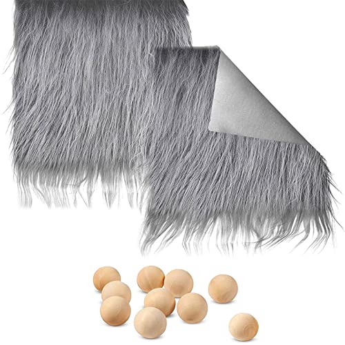 Fuzzy Craft für Zwerge, Barthaar, Cosplay-Kostüm, 25,4 x 25,4 cm, 4 Farben, Quadrate Stoff, zotteliger Schnitt Fuzzy Craft für Zwerge, Barthaar, Cosplay-Kostüm, 25,4 x 25,4 cm, 4 Farben, Quadrate Stoff, zotteliger Schnitt von YIZITU