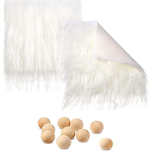 Fuzzy Craft für Zwerge, Barthaar, Cosplay-Kostüm, 25,4 x 25,4 cm, 4 Farben, Quadrate Stoff, zotteliger Schnitt Fuzzy Craft für Zwerge, Barthaar, Cosplay-Kostüm, 25,4 x 25,4 cm, 4 Farben, Quadrate Stoff, zotteliger Schnitt von YIZITU