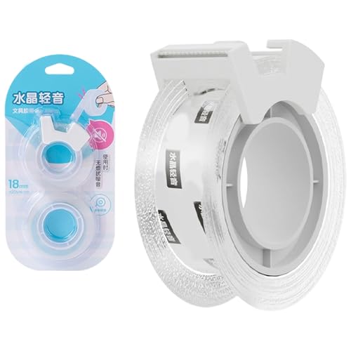 Geräuscharmes, transparentes Klebeband, 2 Rollen, robuste Verpackung für industrielle Büroorganisation, 20 Meter pro Rolle, geräuscharm Geräuscharmes, transparentes Klebeband, 2 Rollen, robuste Verpackung für industrielle Büroorganisation, 20 Meter pro Rolle, geräuscharm von YIZITU