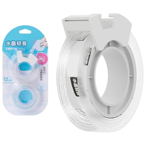 Geräuscharmes, transparentes Klebeband, 2 Rollen, robuste Verpackung für industrielle Büroorganisation, 20 Meter pro Rolle, geräuscharm Geräuscharmes, transparentes Klebeband, 2 Rollen, robuste Verpackung für industrielle Büroorganisation, 20 Meter pro Rolle, geräuscharm von YIZITU