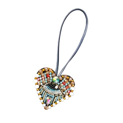 Glitzernde Herz-Dekoration zur Stoffverbesserung auf Hüten, Taschen und Ideen, zum Aufnähen, Kristallverzierungen für Bekleidung von YIZITU