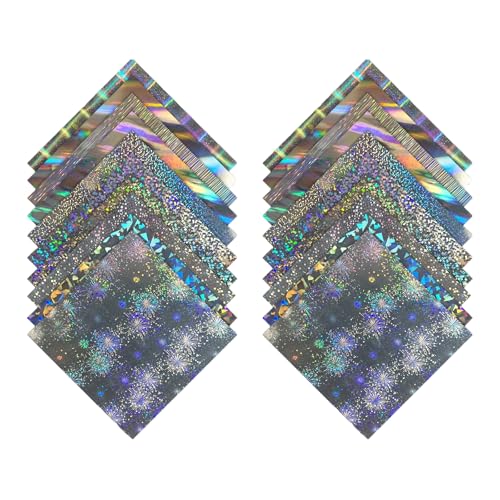 Glitzerndes Bastelpapier, 10 Farben, schimmernde Blätter für Kunst, Handwerk, Scrapbooking, Klassenzimmer, Urlaubsdekoration, schimmerndes Geschenkpapier-Set, 20 Stück von YIZITU