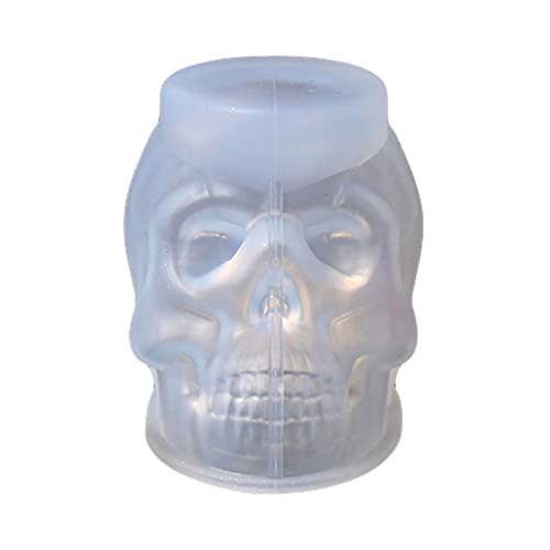 Halloween-Totenkopf-Harz-Form, Totenkopf-Form, Skelett, Epoxid-Gussform für Heimdekoration, Seife Halloween-Totenkopf-Harz-Form, Totenkopf-Form, Skelett, Epoxid-Gussform für Heimdekoration, Seife von YIZITU
