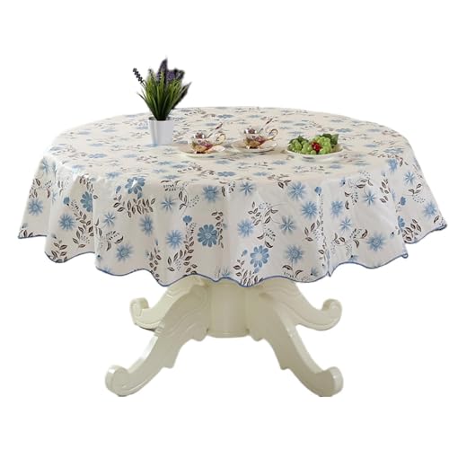 Haltbarkeit PVC Runde Tischdecke Mit Blumengestaltung Ölbeständige Und Wasserschutzmittel Für Esstische Sichern Sich An. Haltbarkeit PVC Runde Tischdecke Mit Blumengestaltung Ölbeständige Und Wasserschutzmittel Für Esstische Sichern Sich An. von YIZITU