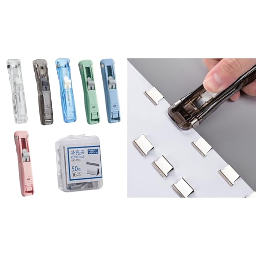 Handheld Papierclip Klemme Spender 40-50 Blätter Kapazität Ohne Schaden Bindung Wiederverwendbare Metallpapierklammern Akten Clip Klemmen Klemmen Kleine Farbenfrohe Mittel Und Große Verschiedene Handheld Papierclip Klemme Spender 40-50 Blätter Kapazität Ohne Schaden Bindung Wiederverwendbare Metallpapierklammern Akten Clip Klemmen Klemmen Kleine Farbenfrohe Mittel Und Große Verschiedene von YIZITU