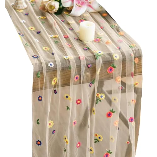 Handwerkspitze Stickerei Tischdecke Lebendige Blumenmuster Polyester Stoff Für Essdekoration Handgefertigtes Gestickte Tischdecke Handwerkspitze Stickerei Tischdecke Lebendige Blumenmuster Polyester Stoff Für Essdekoration Handgefertigtes Gestickte Tischdecke von YIZITU