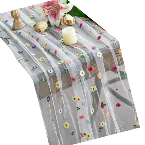 Handwerkspitze Stickerei Tischdecke Lebendige Blumenmuster Polyester Stoff Für Essdekoration Handgefertigtes Gestickte Tischdecke Handwerkspitze Stickerei Tischdecke Lebendige Blumenmuster Polyester Stoff Für Essdekoration Handgefertigtes Gestickte Tischdecke von YIZITU