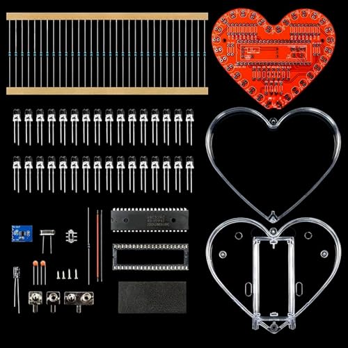 Herzförmige RGBs LED-Lötprojekt-Kits für Elektronik-Lernen, für Schülerausbildung und Bastel-Enthusiasten Herzförmige RGBs LED-Lötprojekt-Kits für Elektronik-Lernen, für Schülerausbildung und Bastel-Enthusiasten von YIZITU
